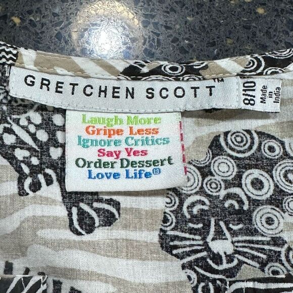 Gretchen Scott Girl's Leopard Cats Dress - Picture 3 of 4